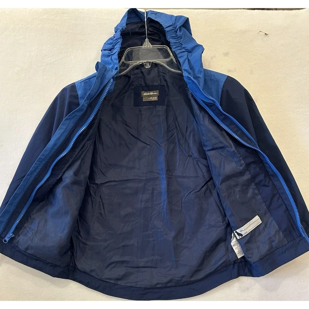 Eddie Bauer Boys XS 5/6 Hooded Jacket Windbreaker Lightweight